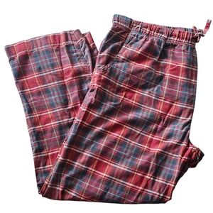 Toad & Co Red Plaid Flannel Lounge Pajama Pants. Sz. XXL
